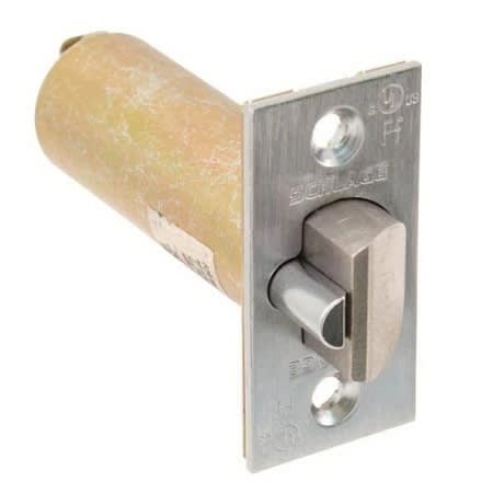 Schlage 14-028 626 Dead Latch (Guarded), With 2-1/4" x 1-1/8" Square Corner Faceplate, 3-3/4" Backset, 1" Housing Diameter, For Use With D/ND Series, Satin Chrome Finish